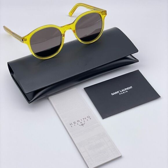 YSL SAINT LAURENT Sunglasses SL521 009 RIM Yellow/Black Unisex NEW main image 6